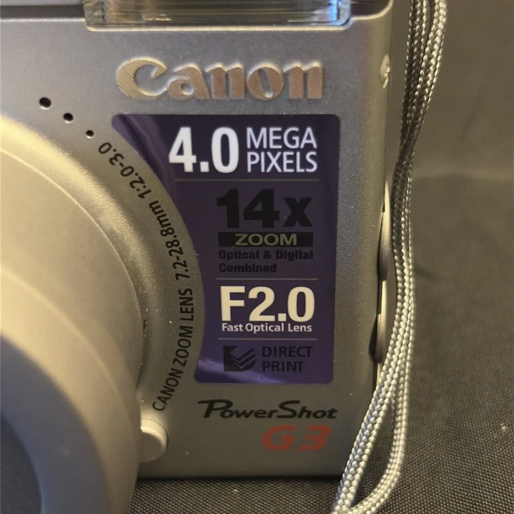 Canon powershot g3 4.0MP Compact Digital Camera untested missing battery